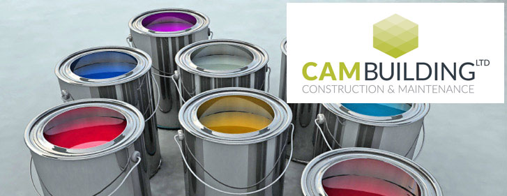 CAM Building Paint tins